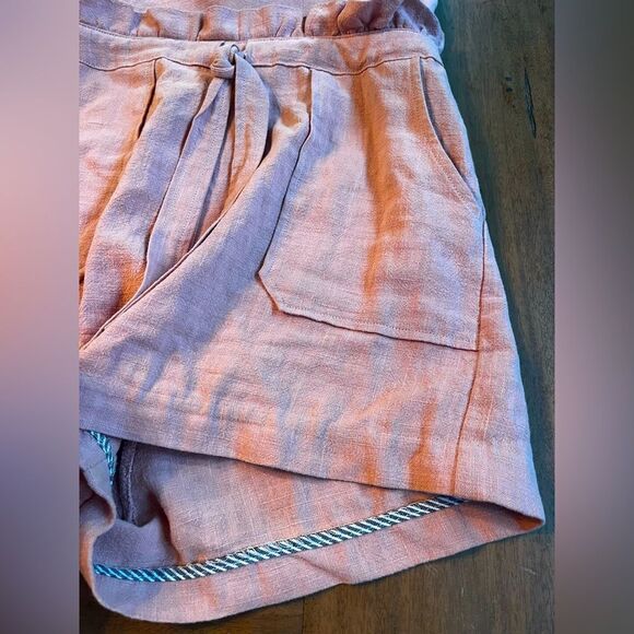 SAYLOR Pinky-Nude color Sleeveless Romper! 100% linen; Size Small. Soooo Cute!!! - Picture 11 of 12